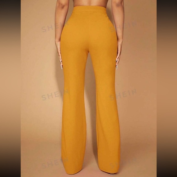 Mustard Yellow Trouser Work Pants - Picture 2 of 3